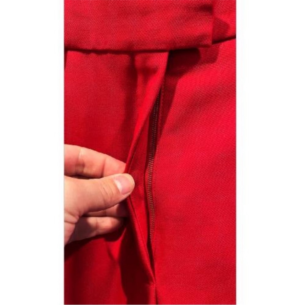 NINA RICCI RED TAILORED PANTS - Picture 8 of 8